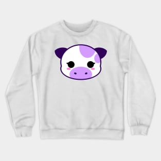 Cute Blueberry Milk Cow Crewneck Sweatshirt